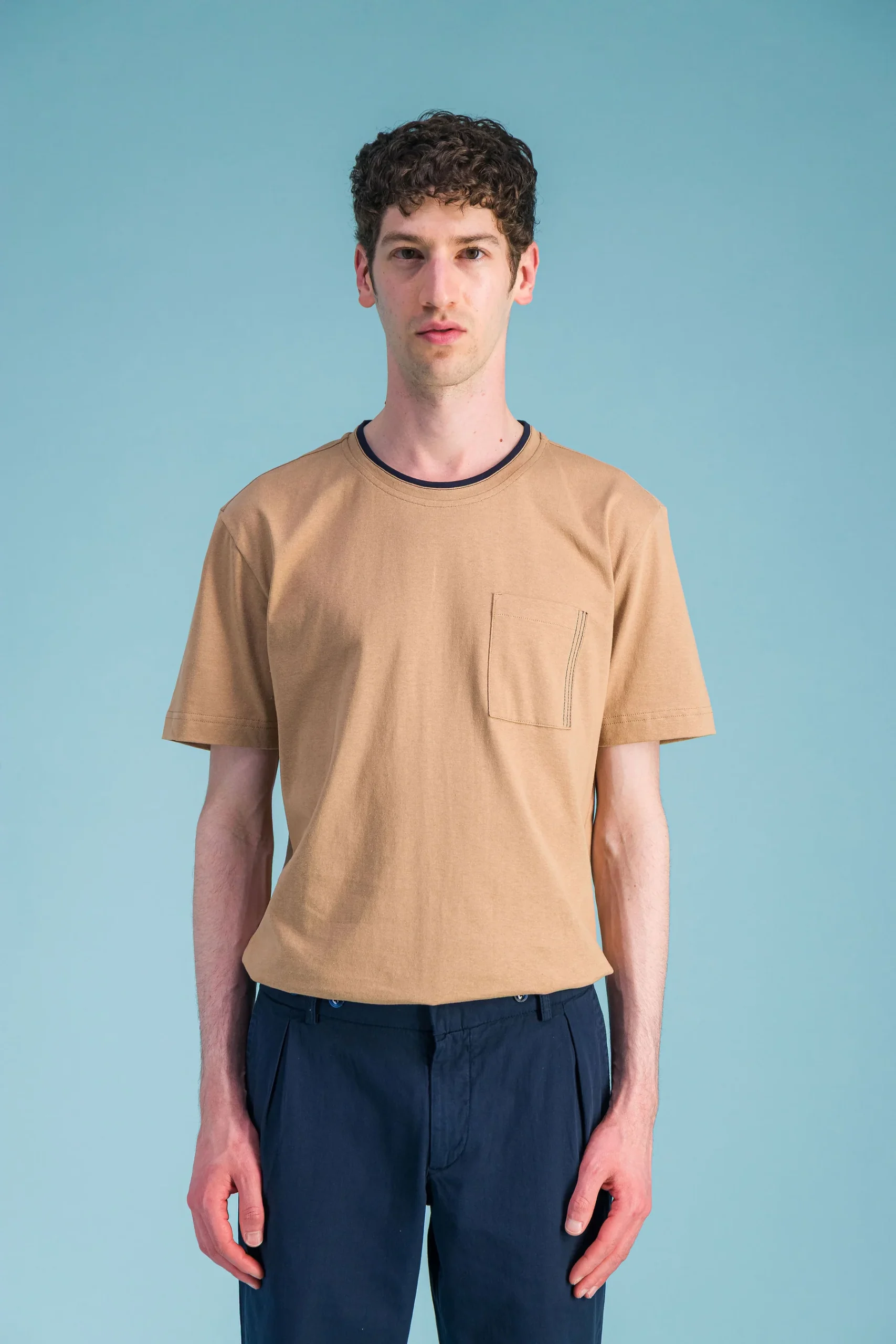 Premium’ T-shirt organic cotton beige