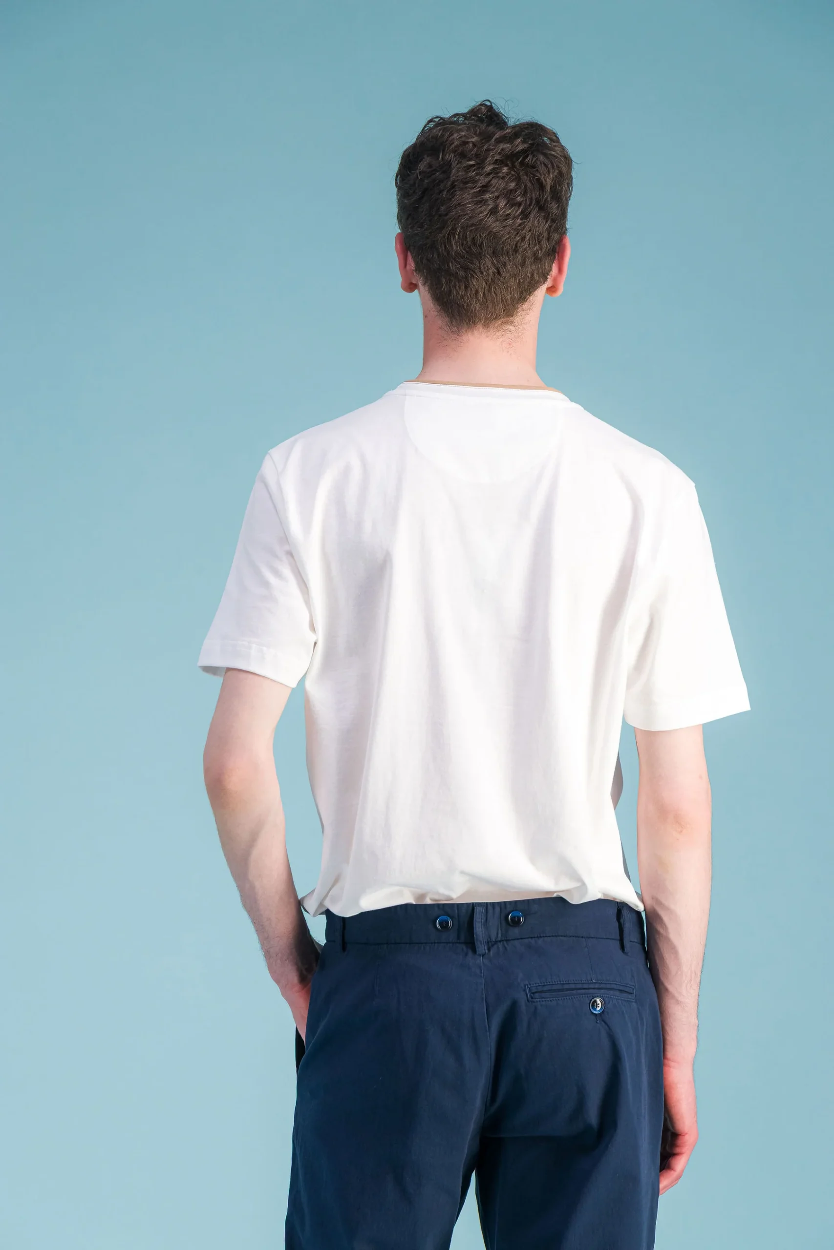 Premium’ white organic cotton T-shirt - Image 3