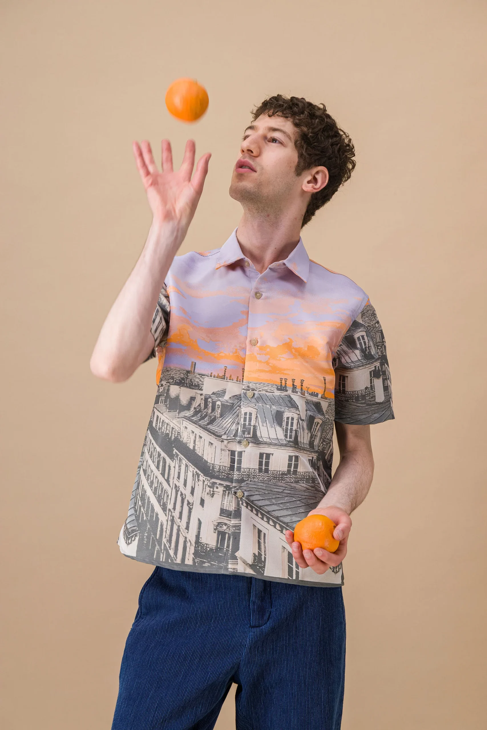 Jacquard shirt "Paris roof tops" - Image 2