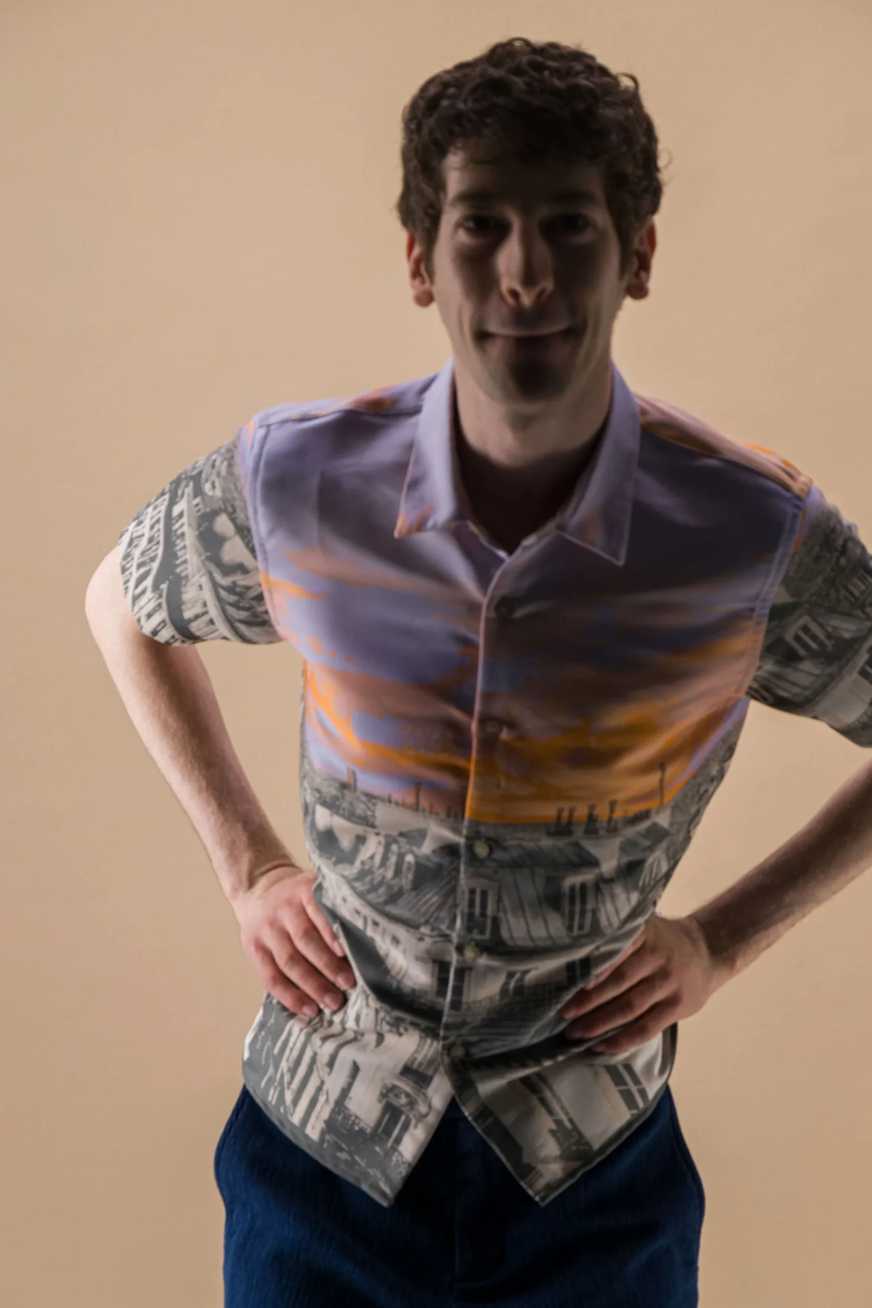 Jacquard shirt "Paris roof tops" - Image 3