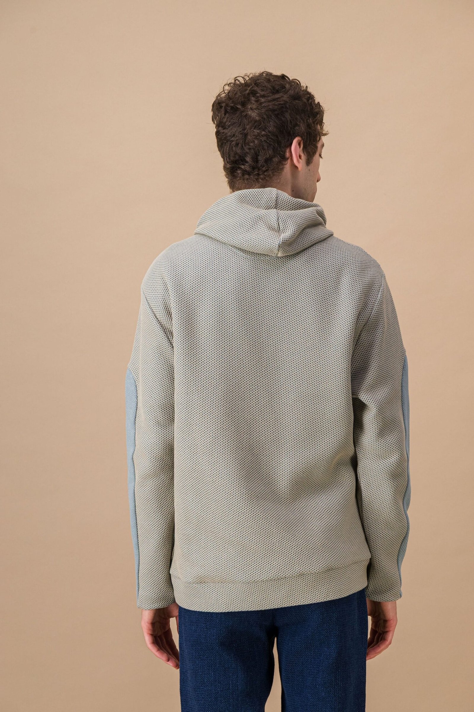 Hoodie Sweat in honeycomb weave cotton - Image 3