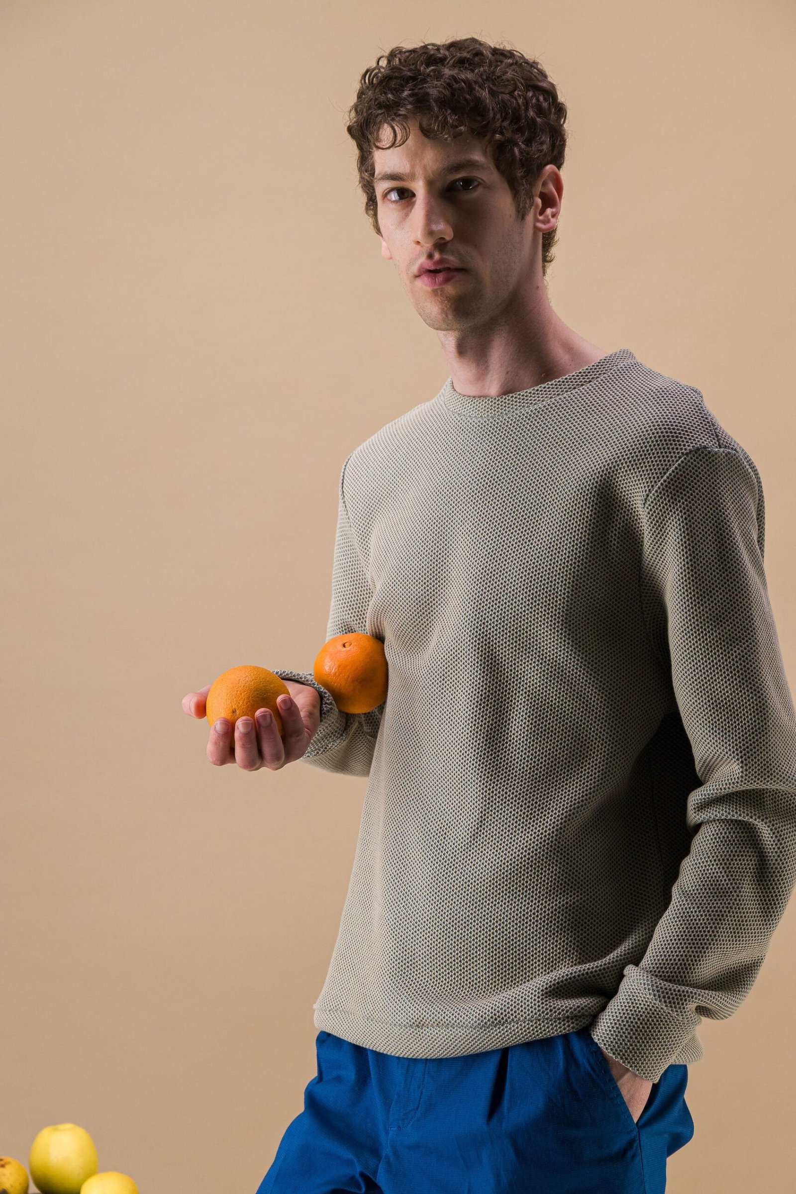 Sweat in honeycomb weave cotton - Image 3