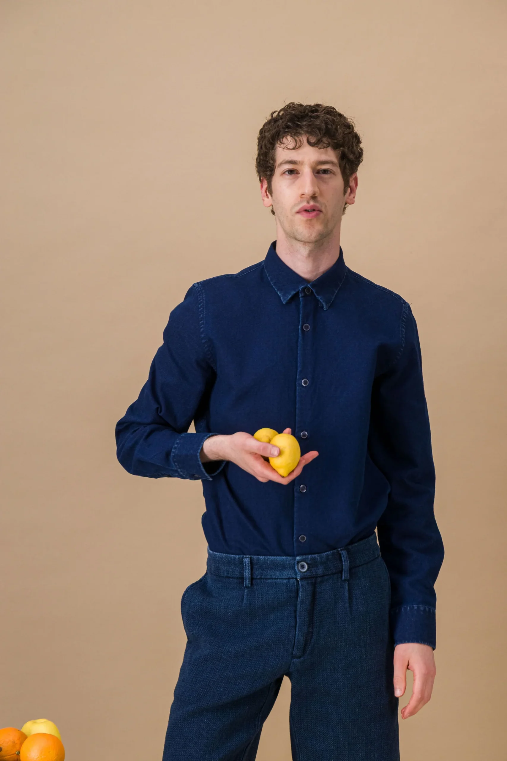 Japanese stonewash denim shirt